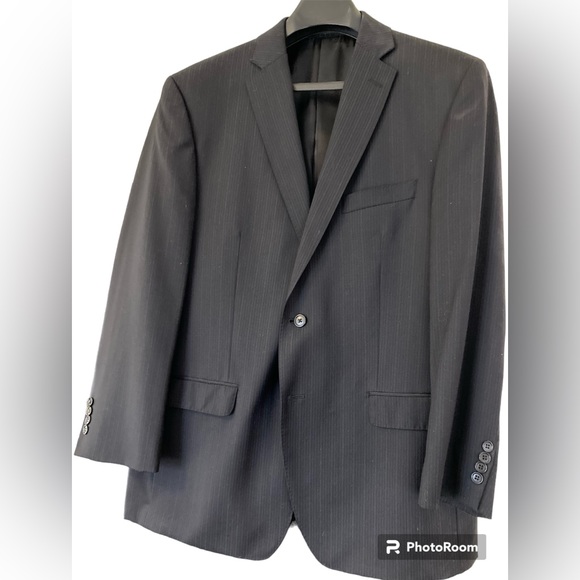 Joseph Aboud Black Suit 44R 34 30 pants with room to tailor